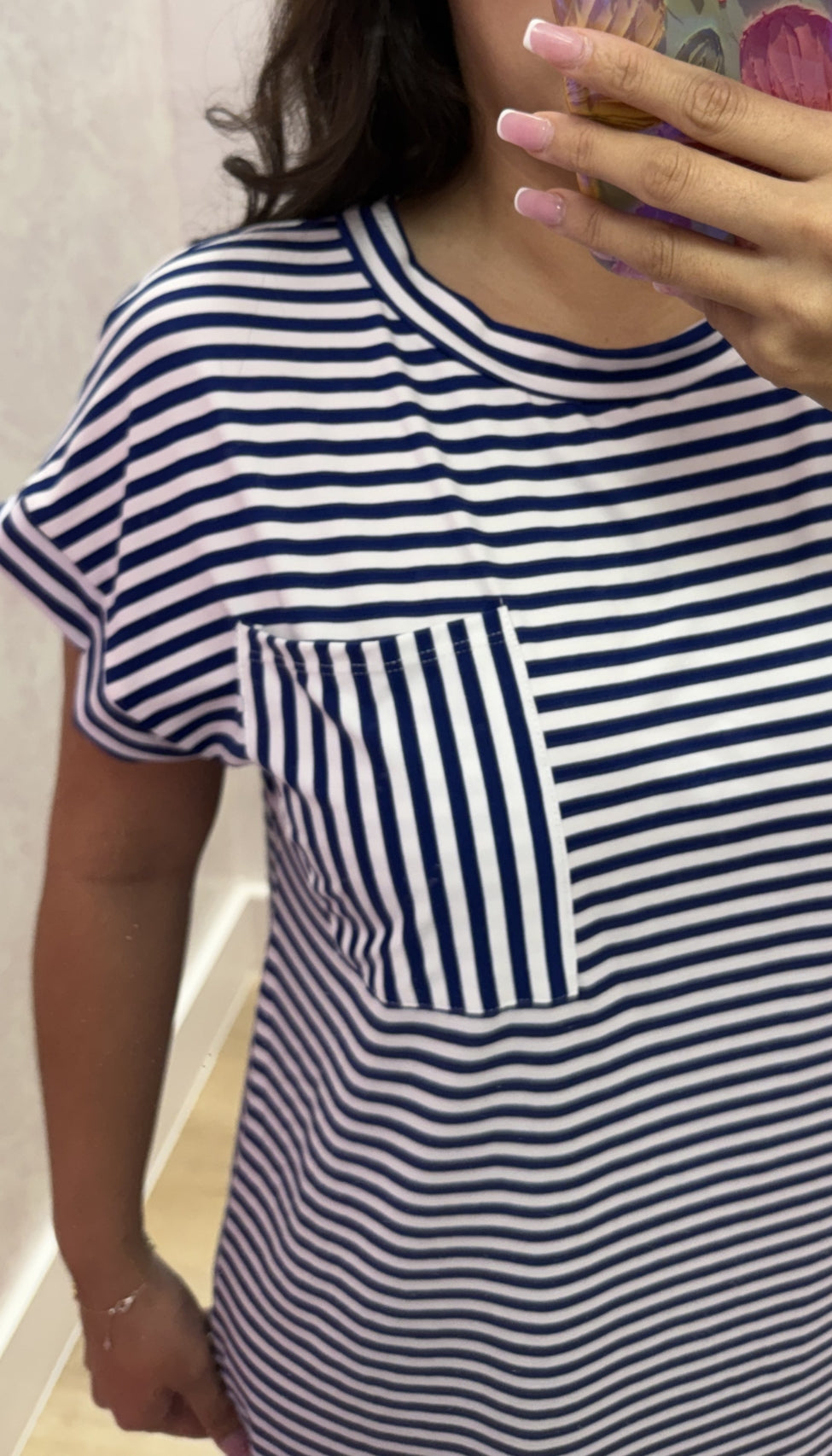 Oxford Blue - Stripe Dress