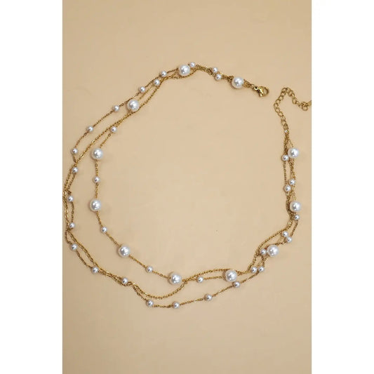 Ms, Pearl - Layered Necklace
