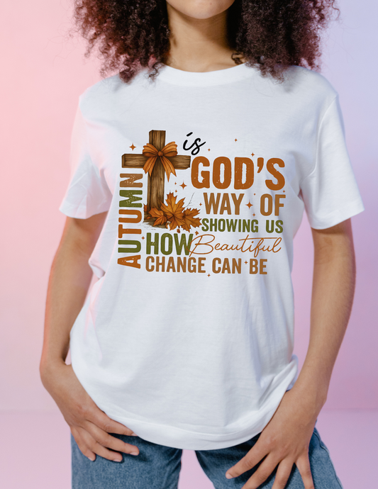 Autumn, God's Way - Graphic t-shirt
