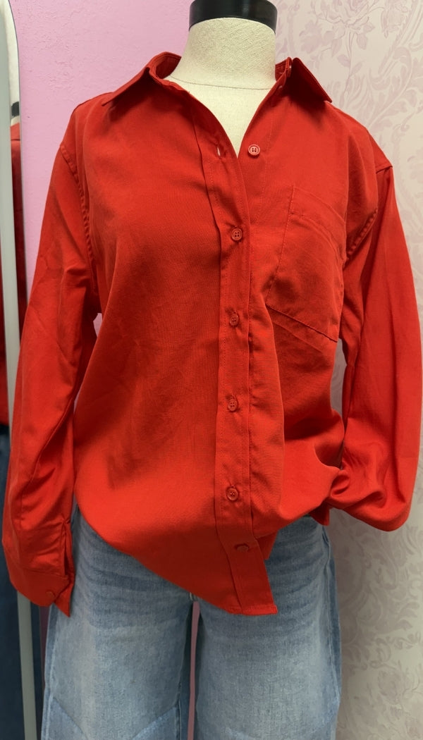 She's Busy - Button-Up Shirt