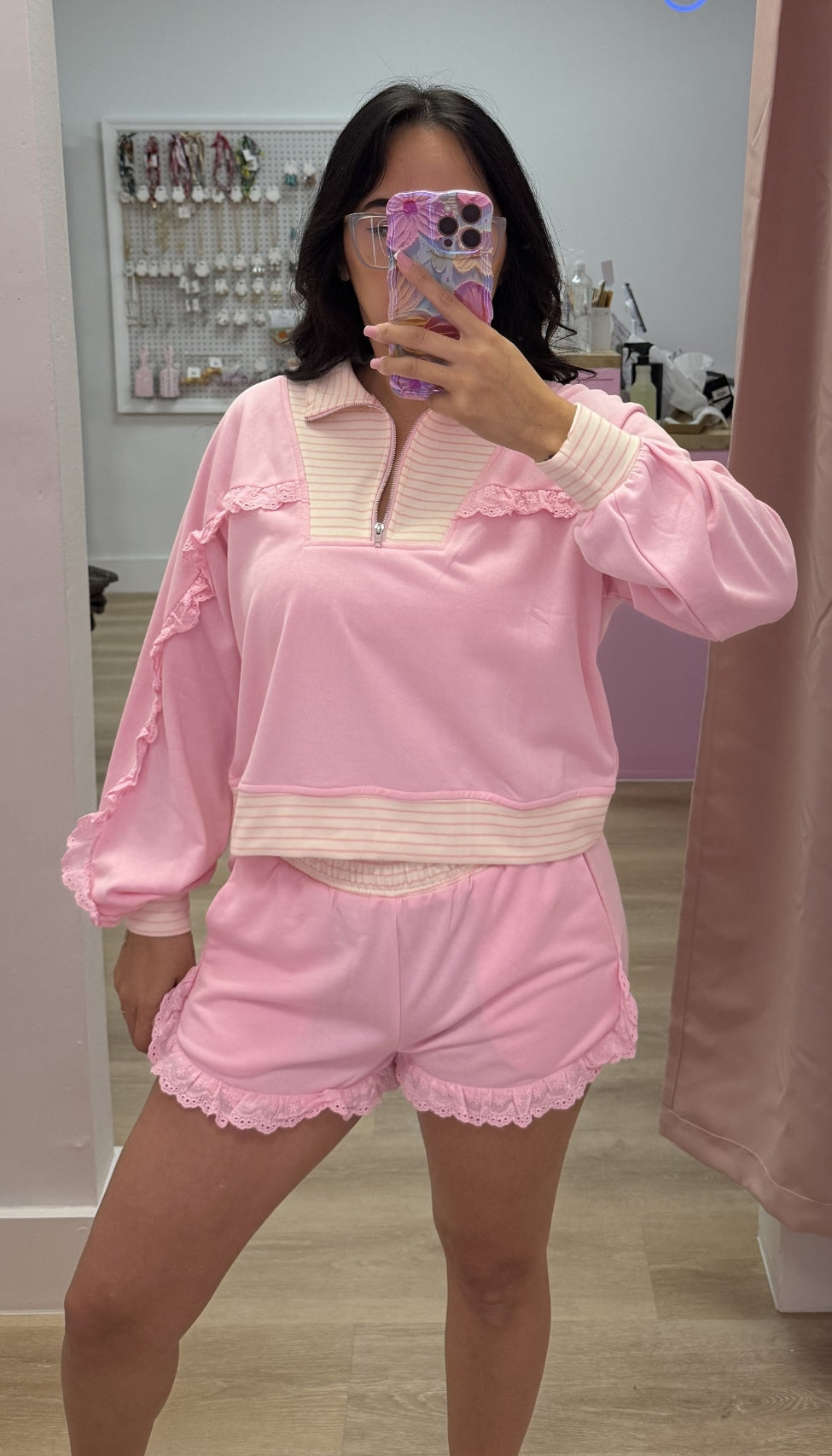 Bubble Gum Pink - Ruffle Set