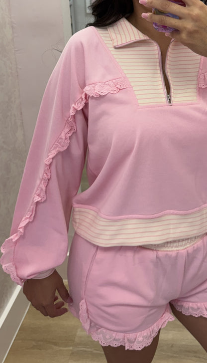 Bubble Gum Pink - Ruffle Set