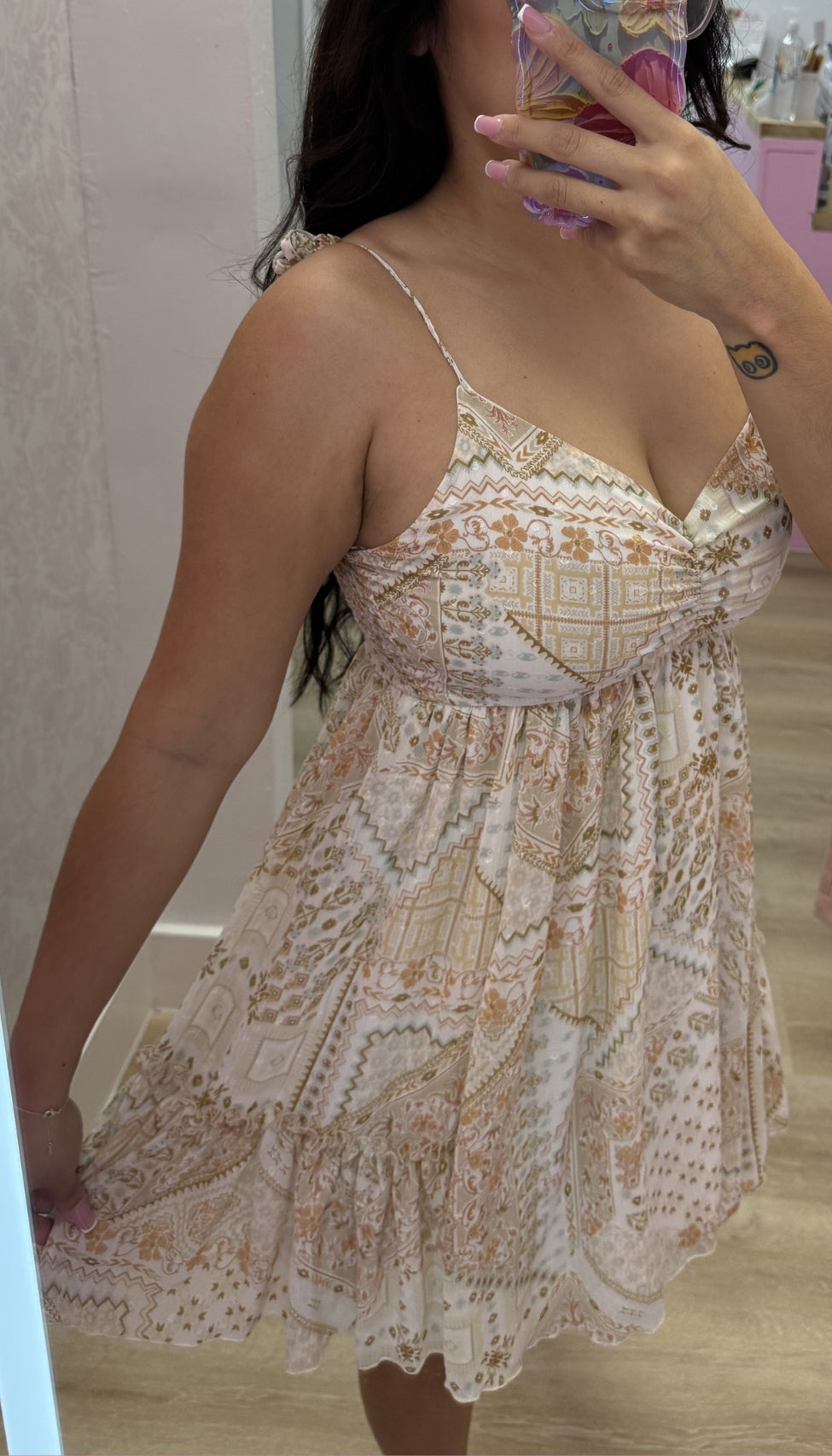 Boho Paisley - Mini Dress