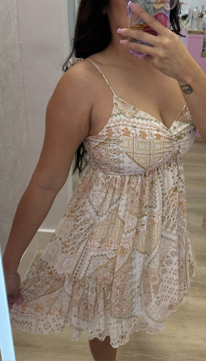 Boho Paisley - Mini Dress