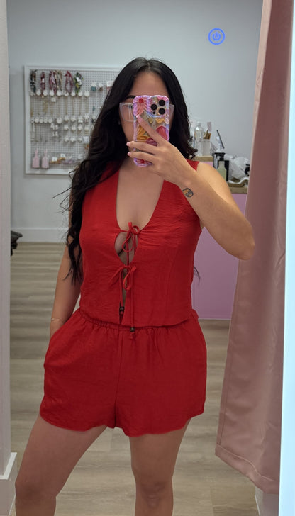 Lacey - Vest & Shorts Set