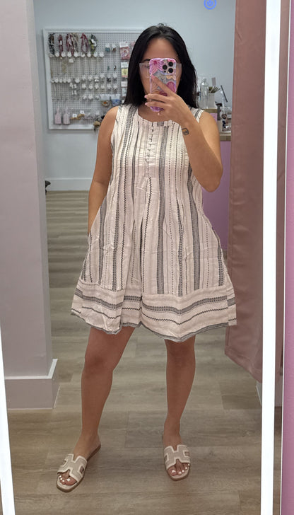 Anais - Pintuck Mini Dress