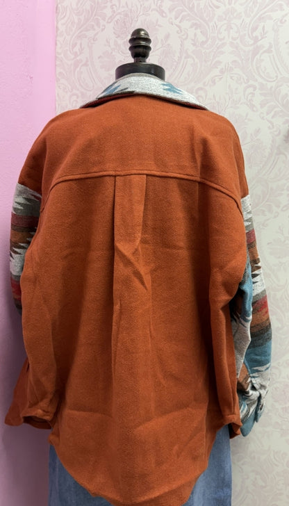 Rustic Ridge - Aztec Print Shacket