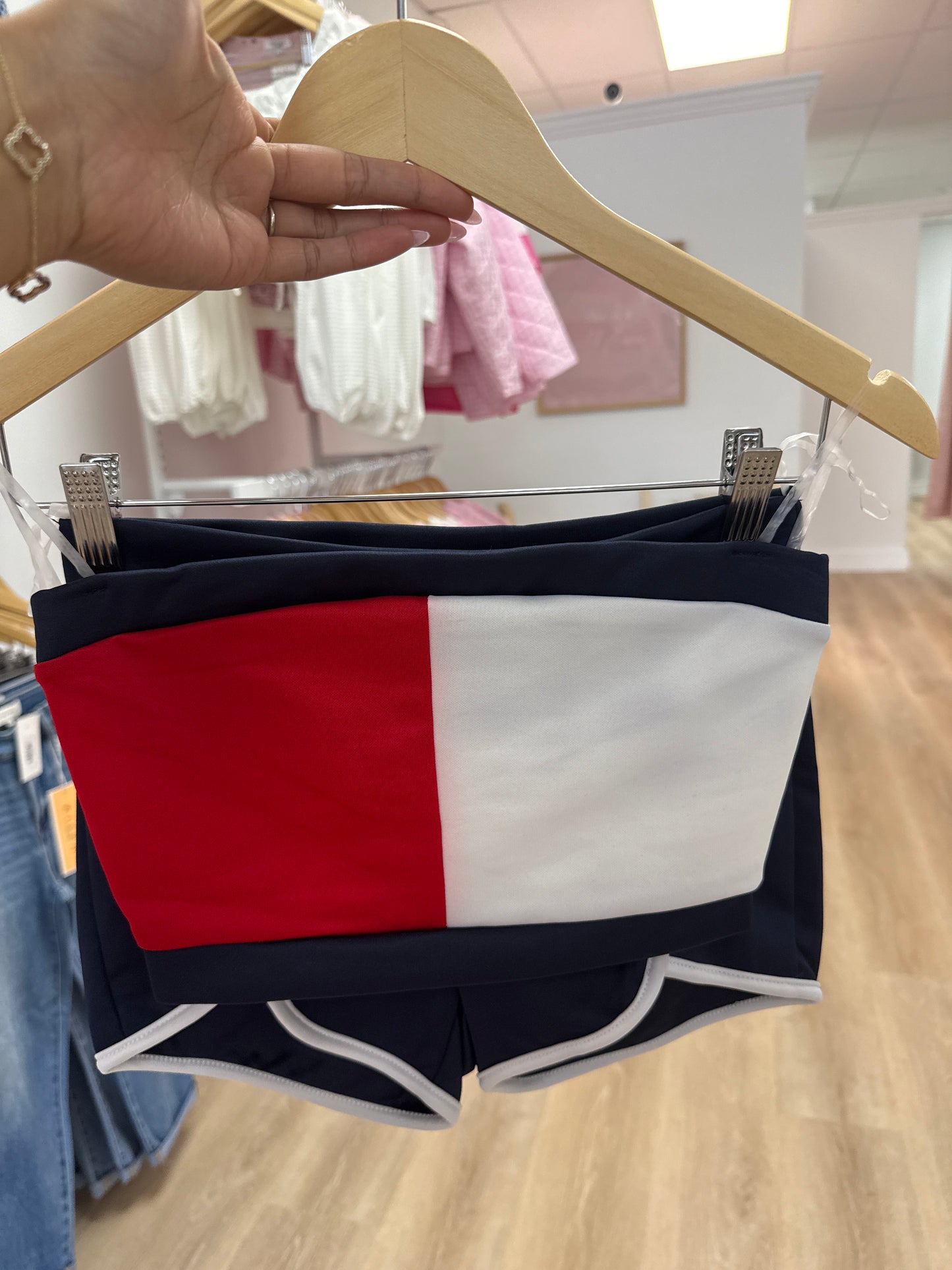 Tommy - Tube Top & Shorts Set