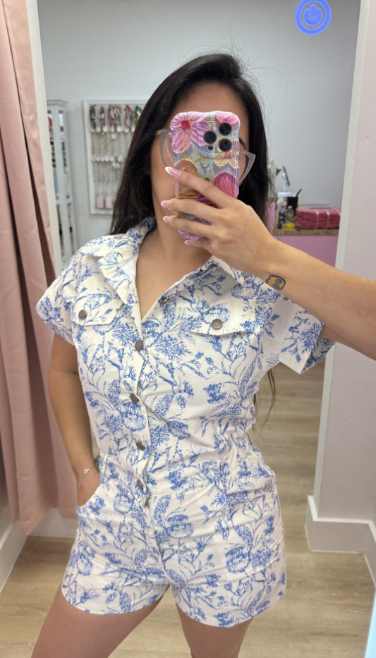 Meadow Breeze - Floral Romper