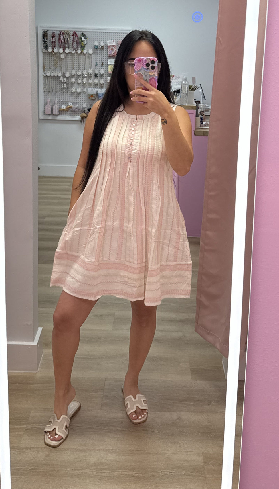 Anais - Pintuck Mini Dress