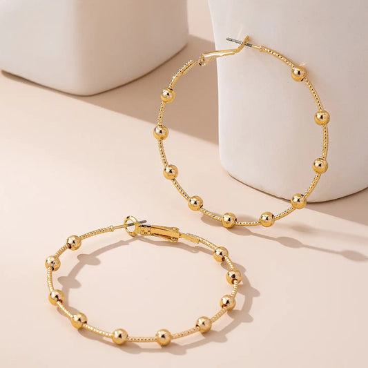 Beaded Hoop Earrings