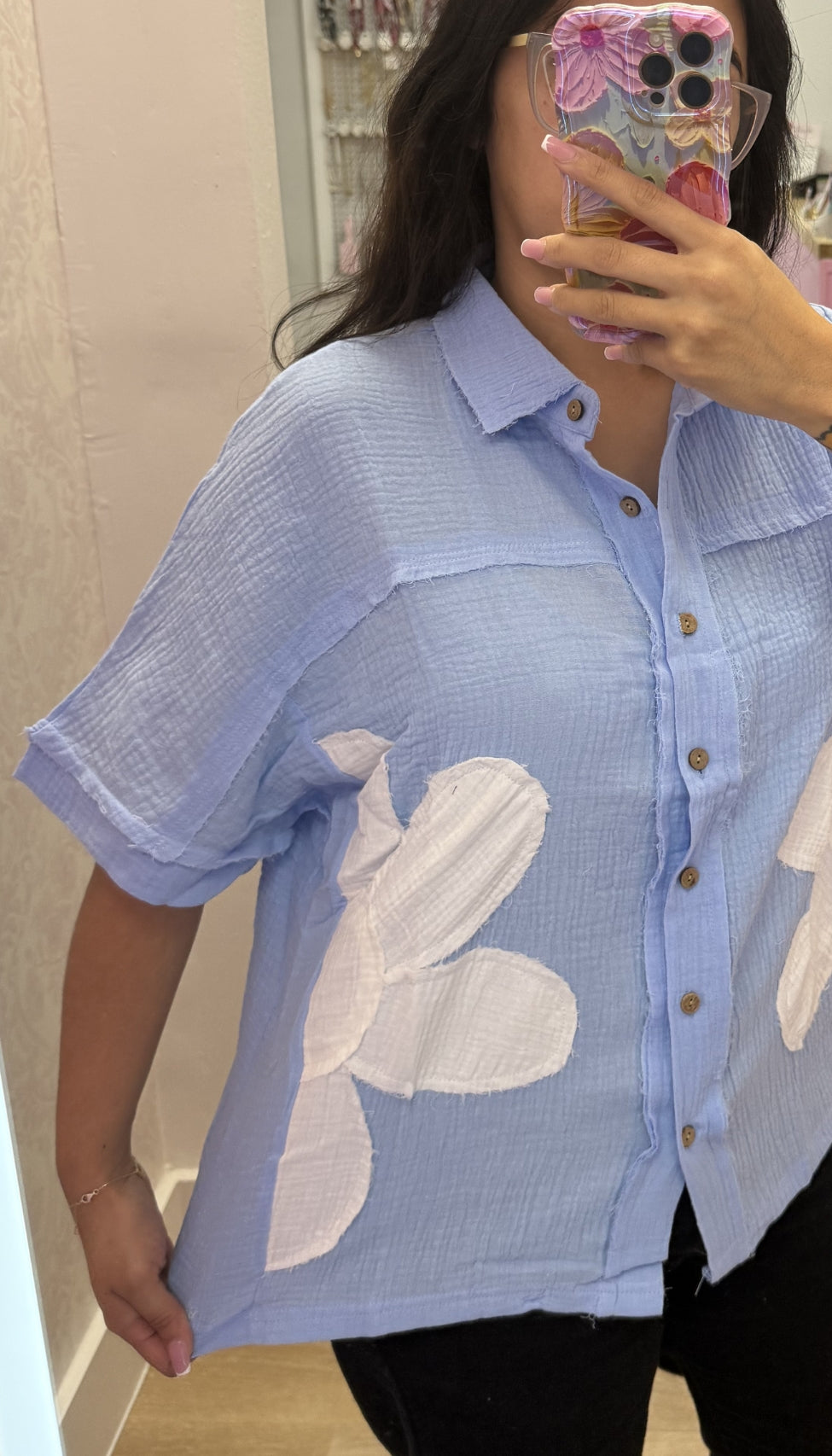 Patty - Flower Patch Top