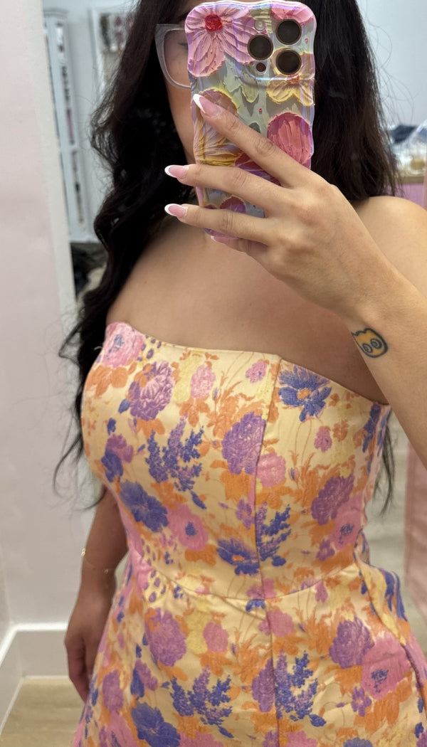 Sunny Side - Strapless Mini Dress