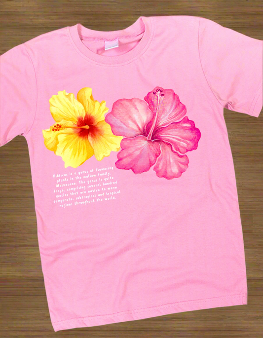 Hibiscus and cute - DTF Transfers