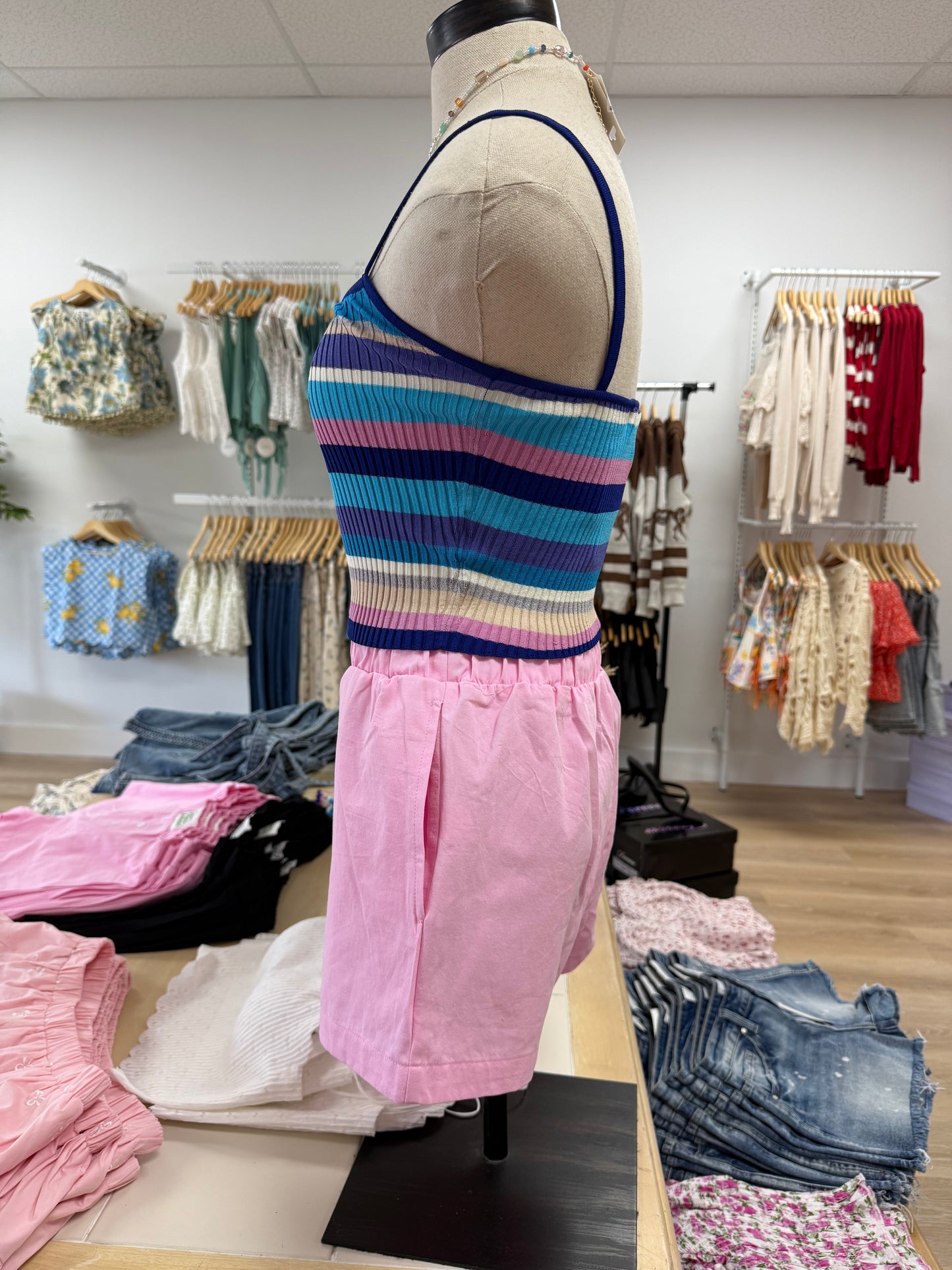 Bella - Stripe Knit Top