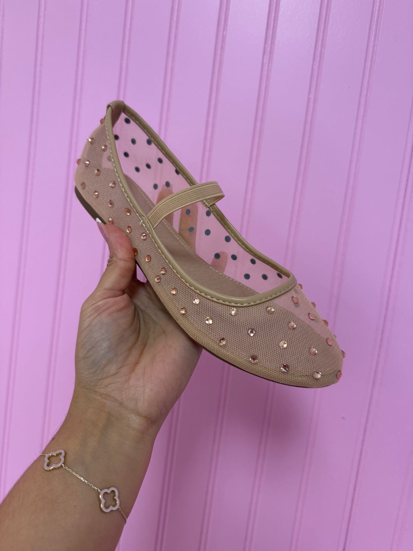 Shine On - Rhinestone Mary Jane Flats