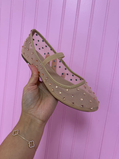 Shine On - Rhinestone Mary Jane Flats