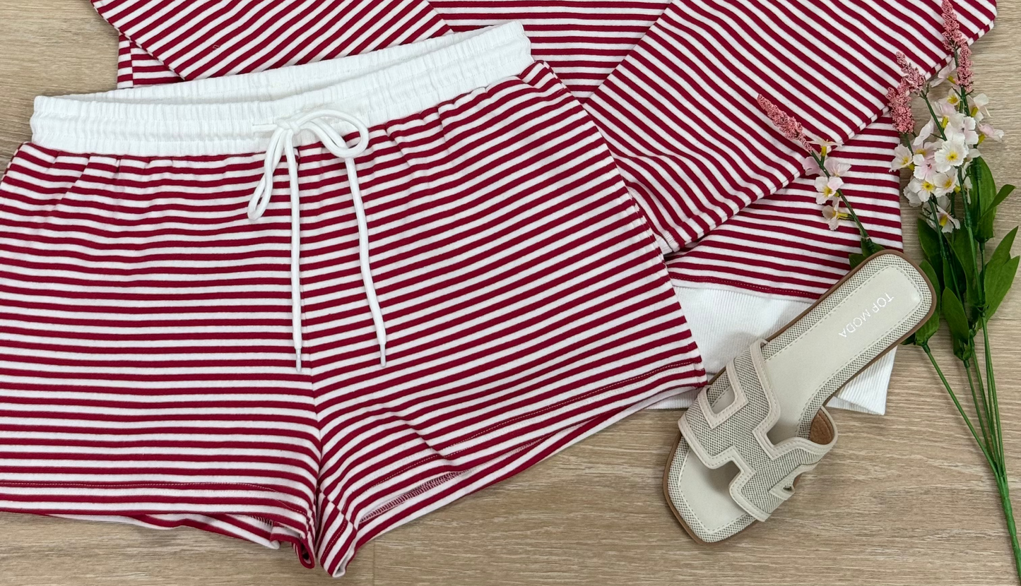 Striped - Knit Shorts