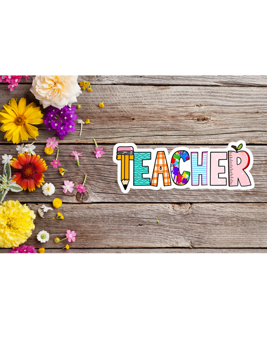 Teacher - 3" Sticker