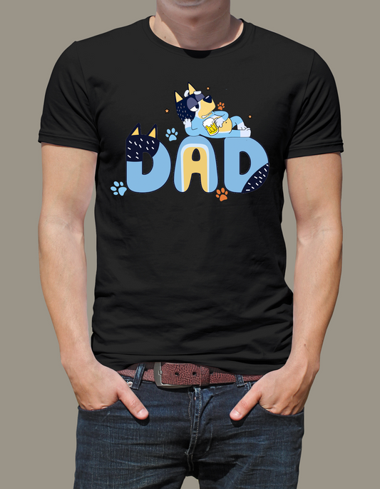 Blue dog Dad - DTF Transfers