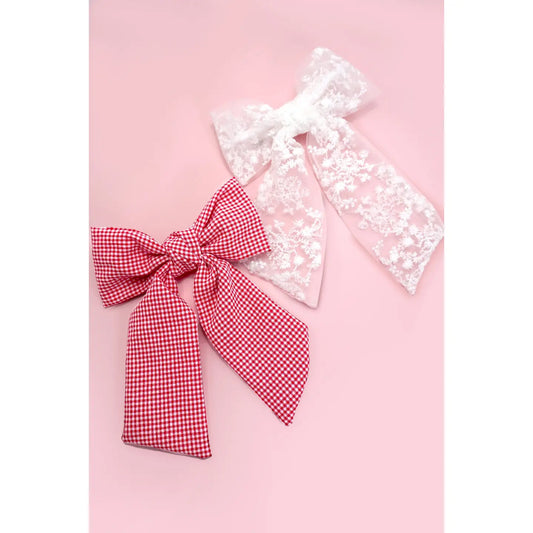 Cute Bow Ribbon - Hair Clips