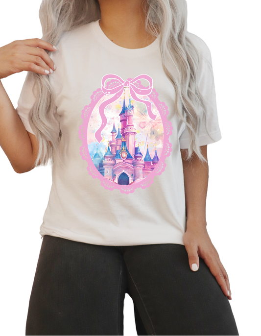 Magical pink castle  - DTF Transfers