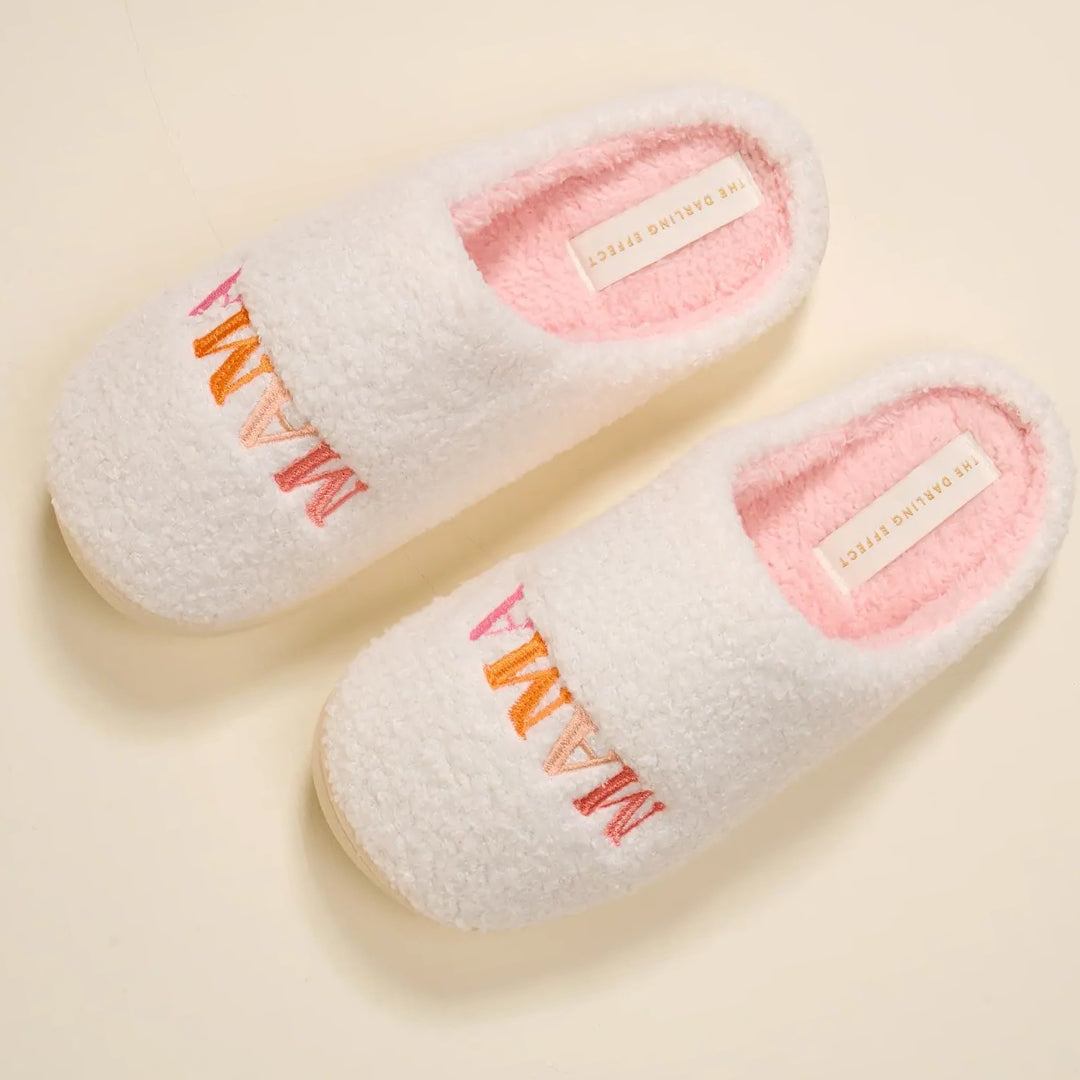 Mama - Fuzzy Slippers