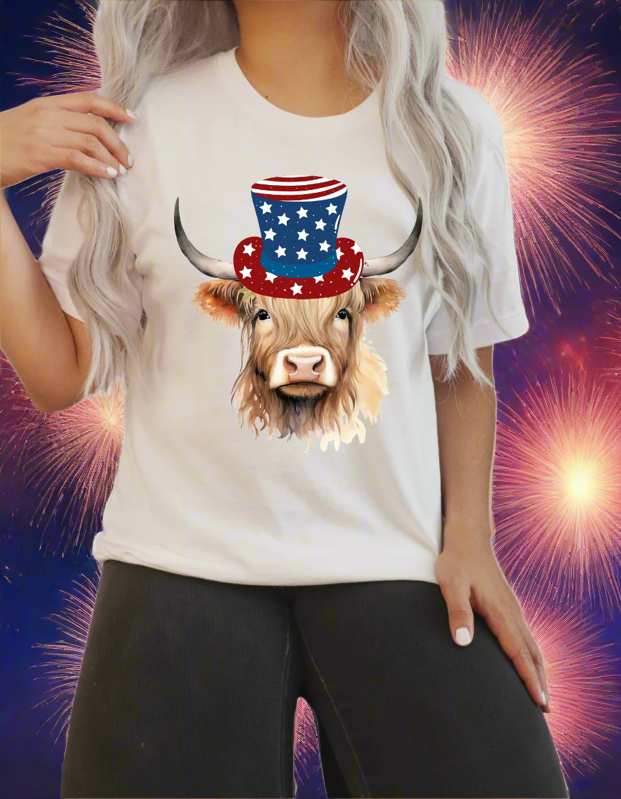 Patriotic "Uncle cow" - DTF Transfers