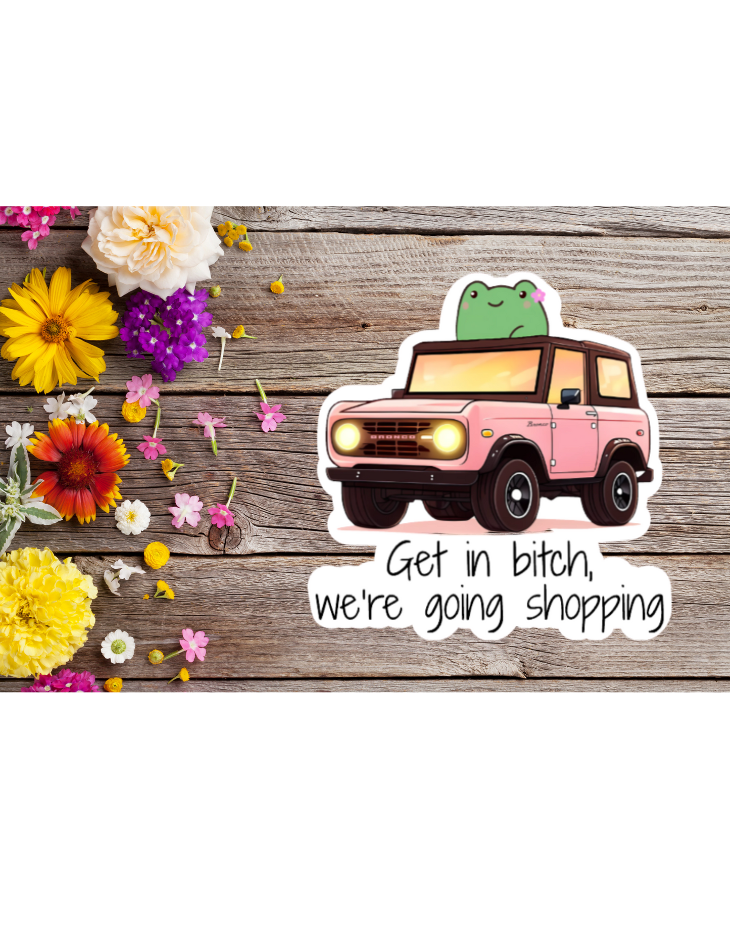 Going shopping (Bronco) - 3" Sticker