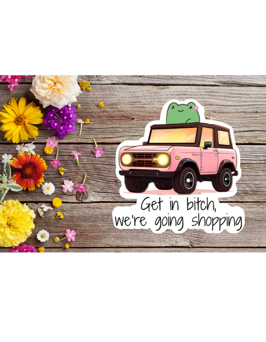 Going shopping (Bronco) - 3" Sticker