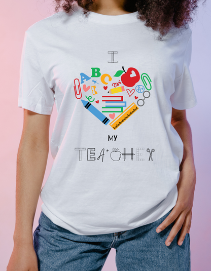 I love my teacher - Graphic t-shirt